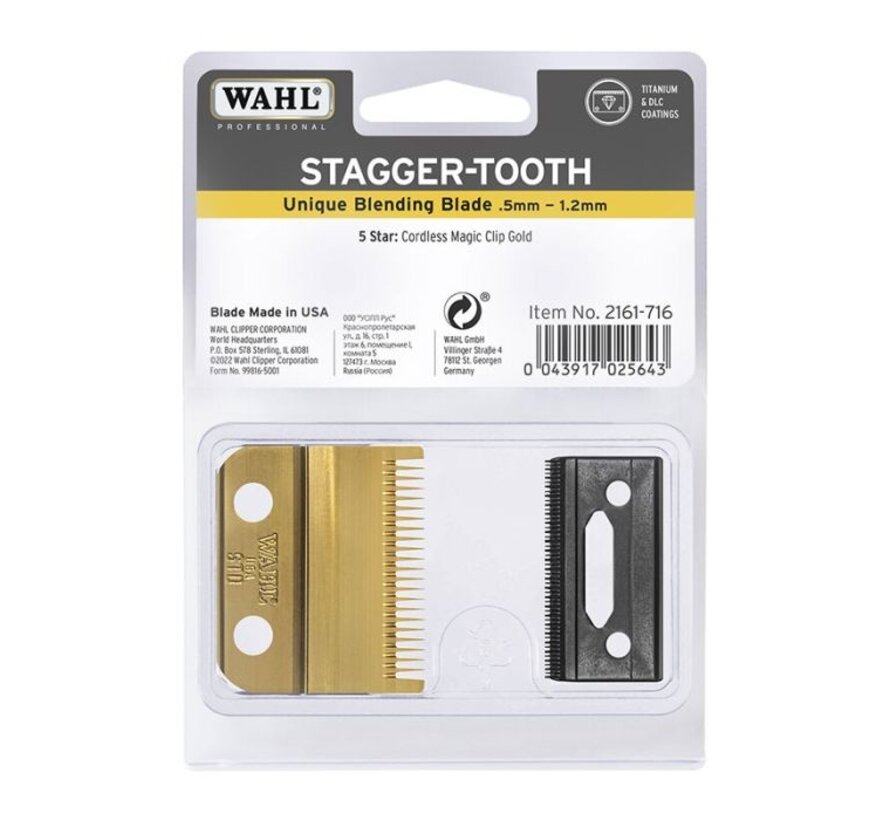 Snijblad Magic Clip Cordless Staggertooth - GOLD