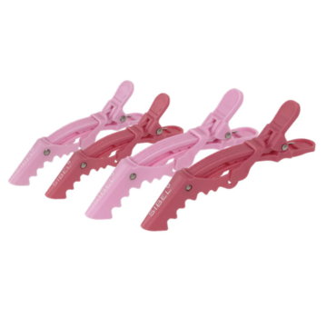 Sibel Verdeelklemmen Gator Clips Licht&Donker Roze 11cm (6 Stuks)