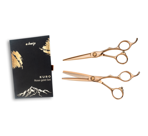 E-Kwip Kuro Kappersscharen Set Rose Gold