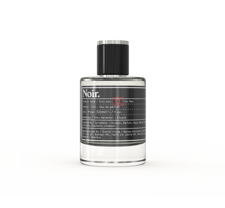 PARFUME 50ml FOR MEN - E1