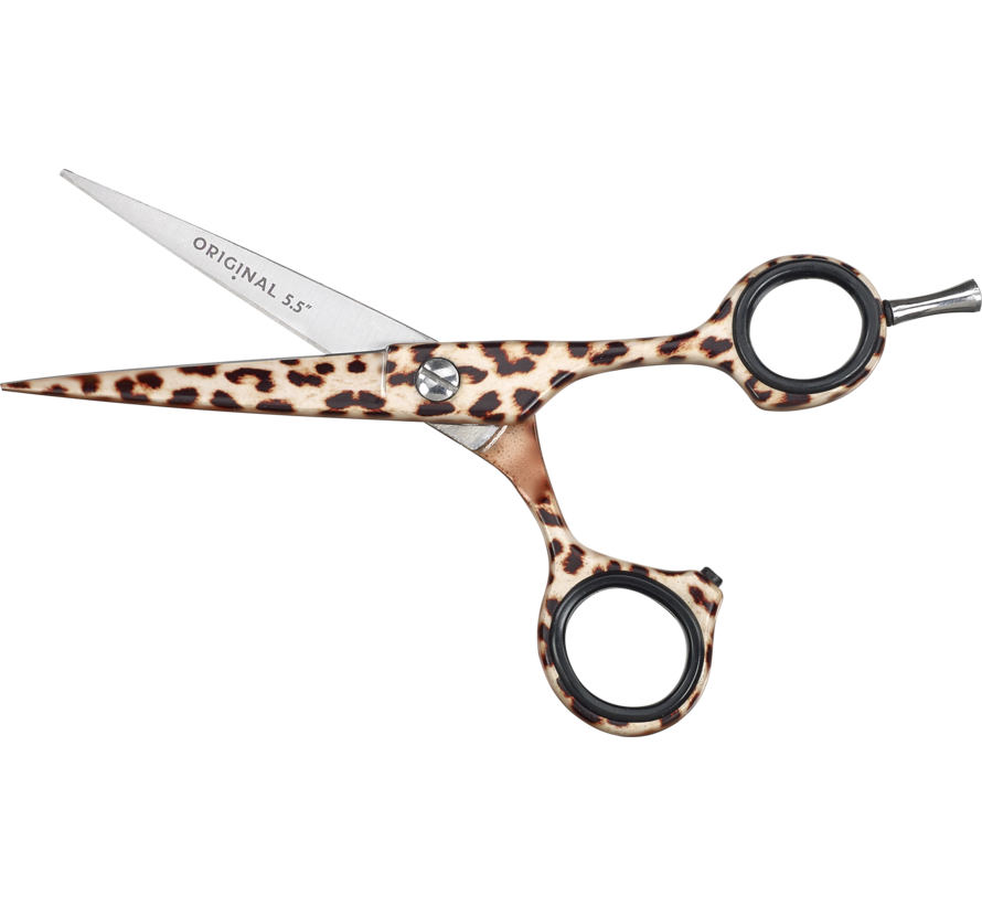 OBB Leopard Kappersschaar 5.5 + Leopard Kapmantel