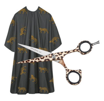 Sibel OBB Leopard Kappersschaar 5.5 + Leopard Kapmantel
