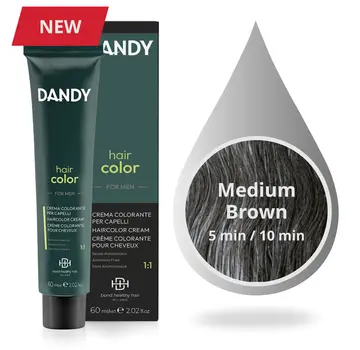 DANDY  HAIR COLOR 4 (MIDDEN BRUIN) - 60ml