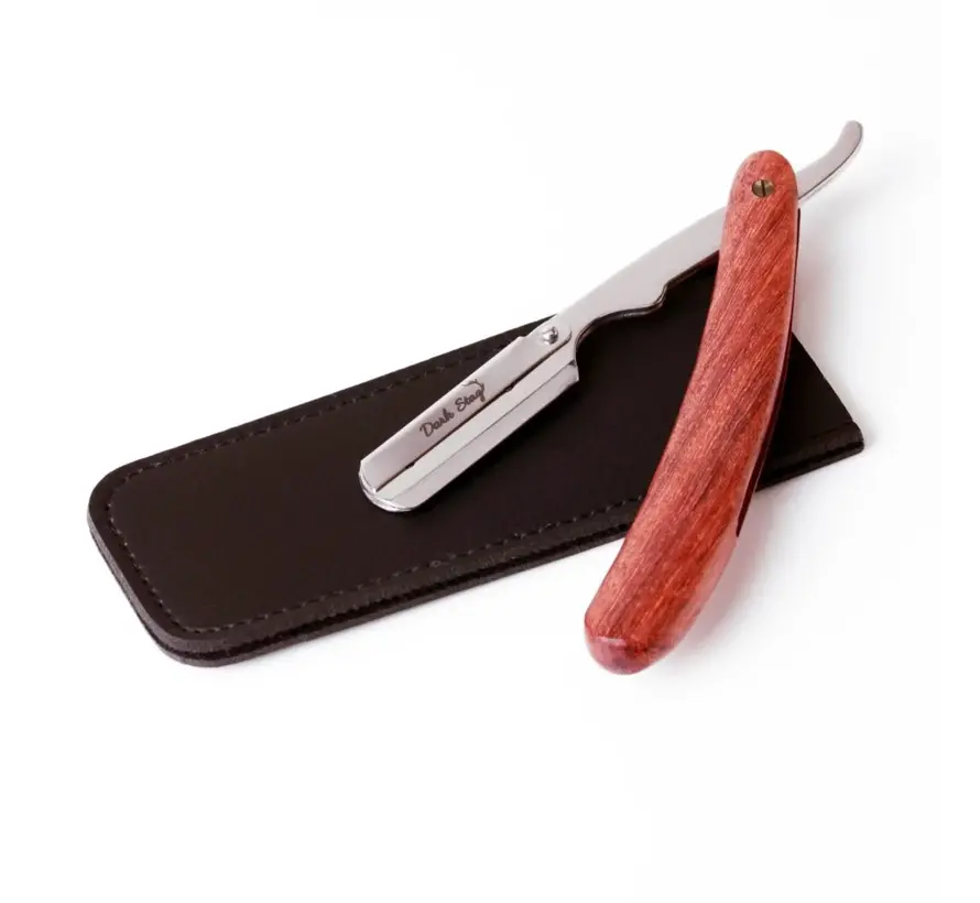 Wooden Handle Straight Razor