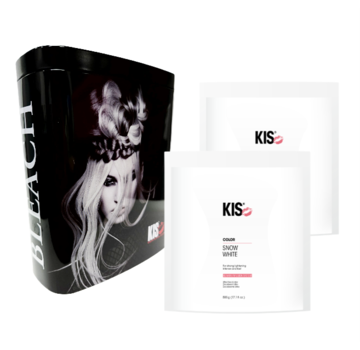 KIS Snow White Bleach 500 Gr.  2 x met GRATIS Bewaarblik