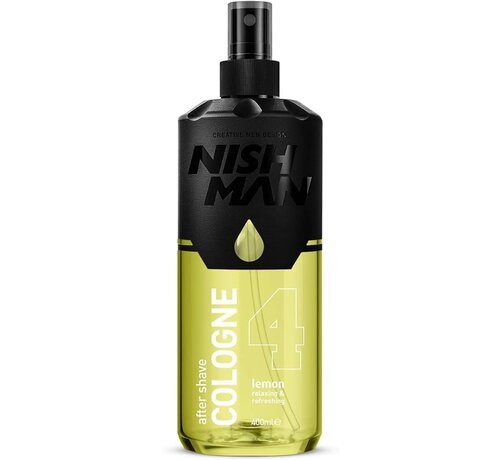 Nish Man Aftershave Cologne 4 LEMON - 400ml