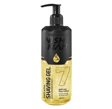 Nish Man Shaving Gel 7 Gold One 400ml