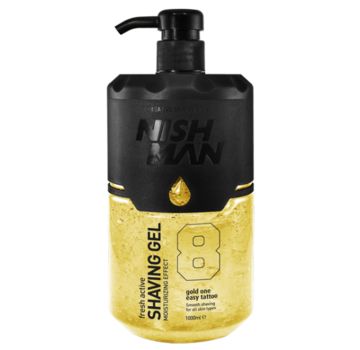 Nish Man Shaving Gel 8 Gold One 1000ml