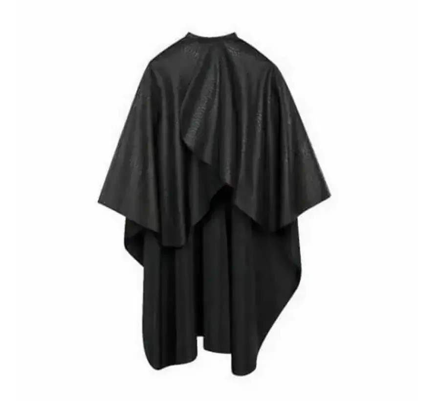 Kapmantel Boa Zwart met drukknopen