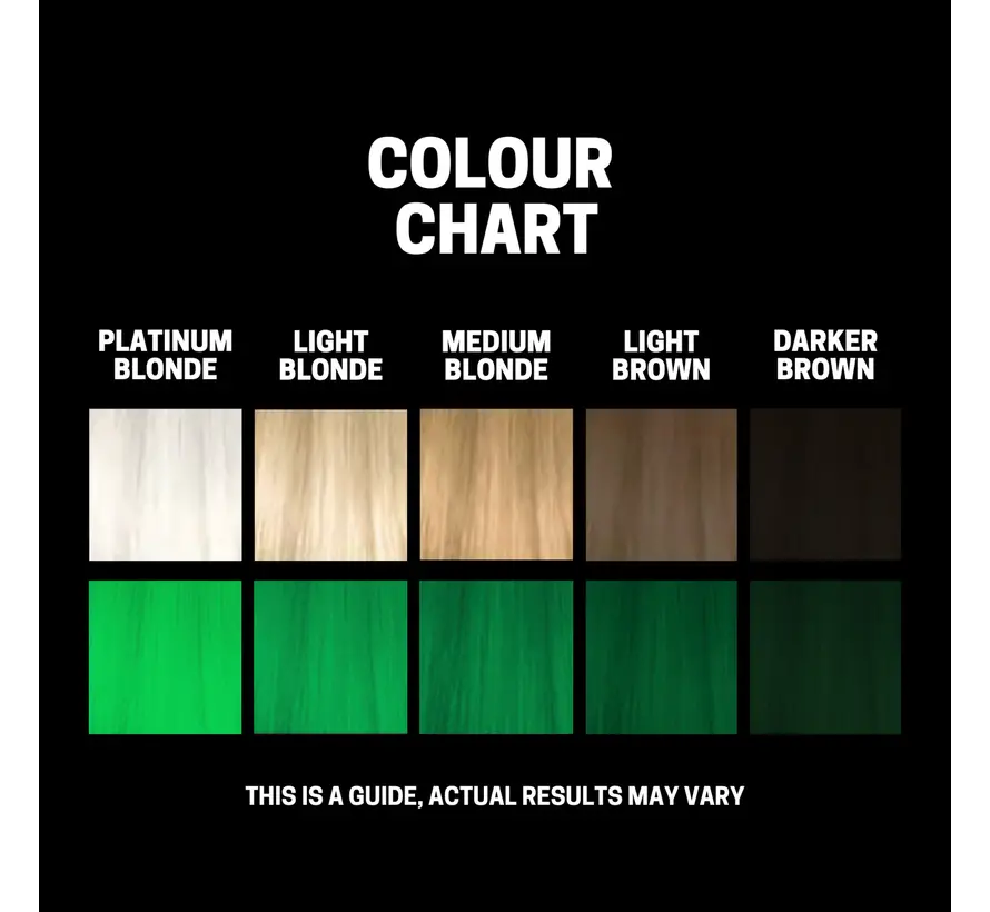 Semi Permanent Hair Colour 100ml - GREEN