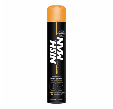 Nish Man Hair Spray 05 Ultra Strong Hold - 400 ml