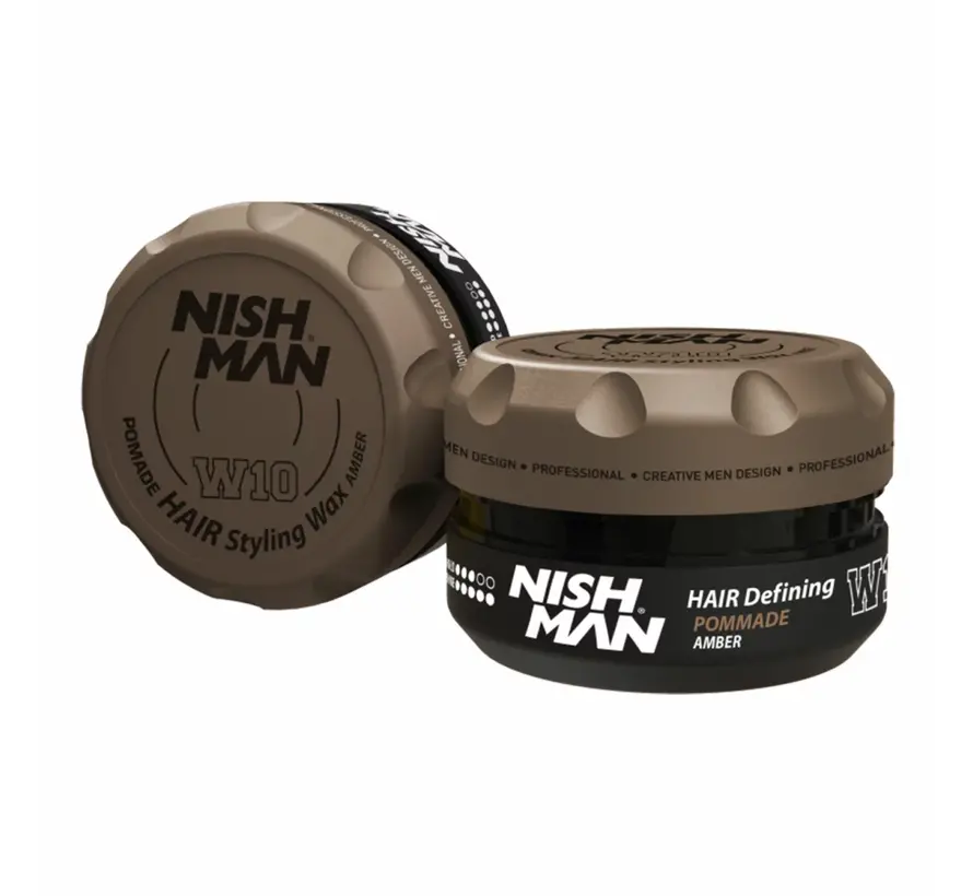 W10 Hair Styling Wax Pomade Amber 100 ml
