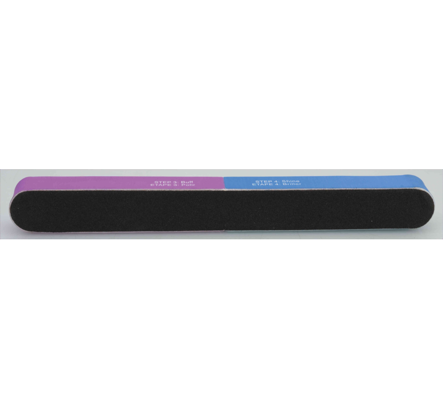 Nagel Buffer 6-in-1 File&Shine Blauw/Wit/Zwart