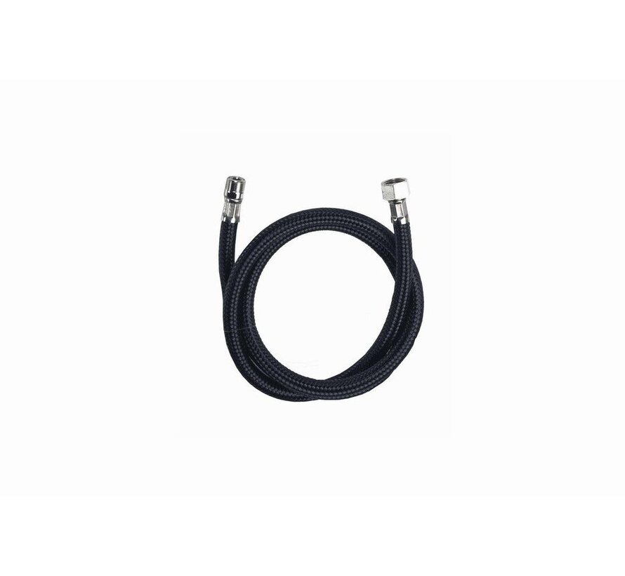 Flexibele Slang Nylon Zwart 3/8 - 1/2 - 150cm