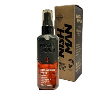 Nish Man Beard and Moustache Care Oil 100ml
