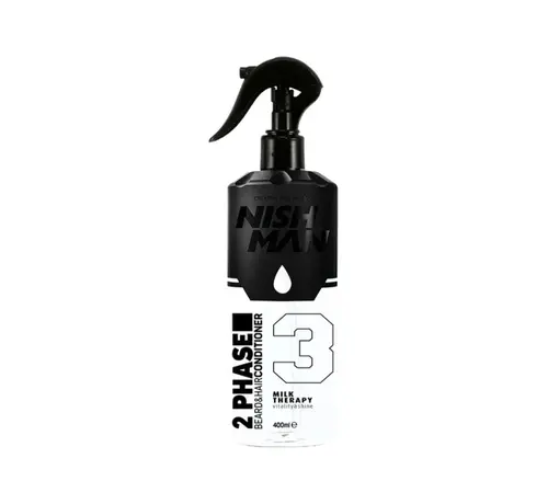 Nish Man 2 Phase Beard & Hair Conditioner MILK THERAPY 400ml