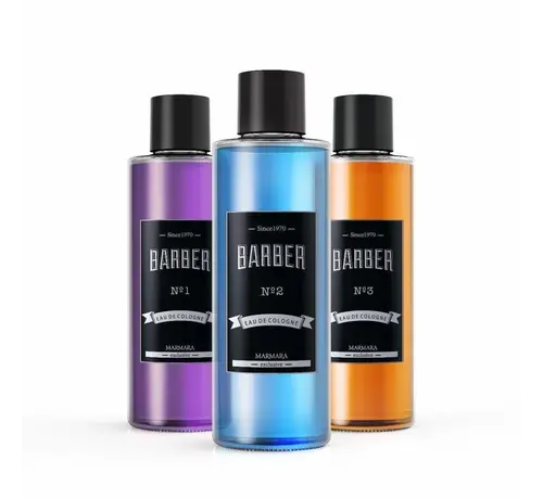 MARMARA BARBER Cologne 500ml Glass Bottle BOX - 9 STUKS