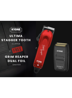 Kyone Promo! Stagger Tooth Pro Tondeuse + Free Dual Foil Shaver