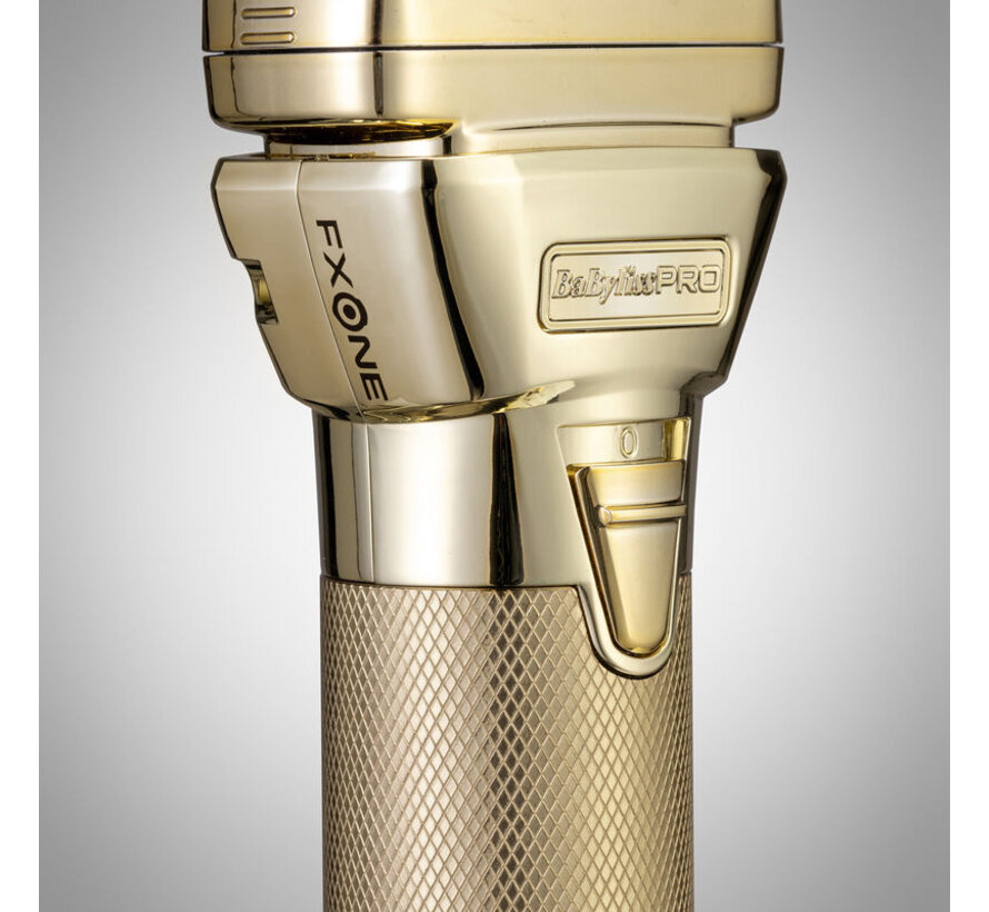 FXONE All-Metal GOLD Foil Shaver + Gratis Extra Accu!