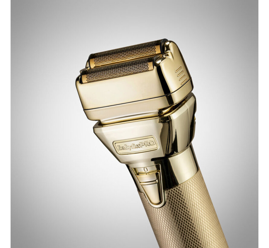 FXONE All-Metal GOLD Foil Shaver + Gratis Extra Accu!