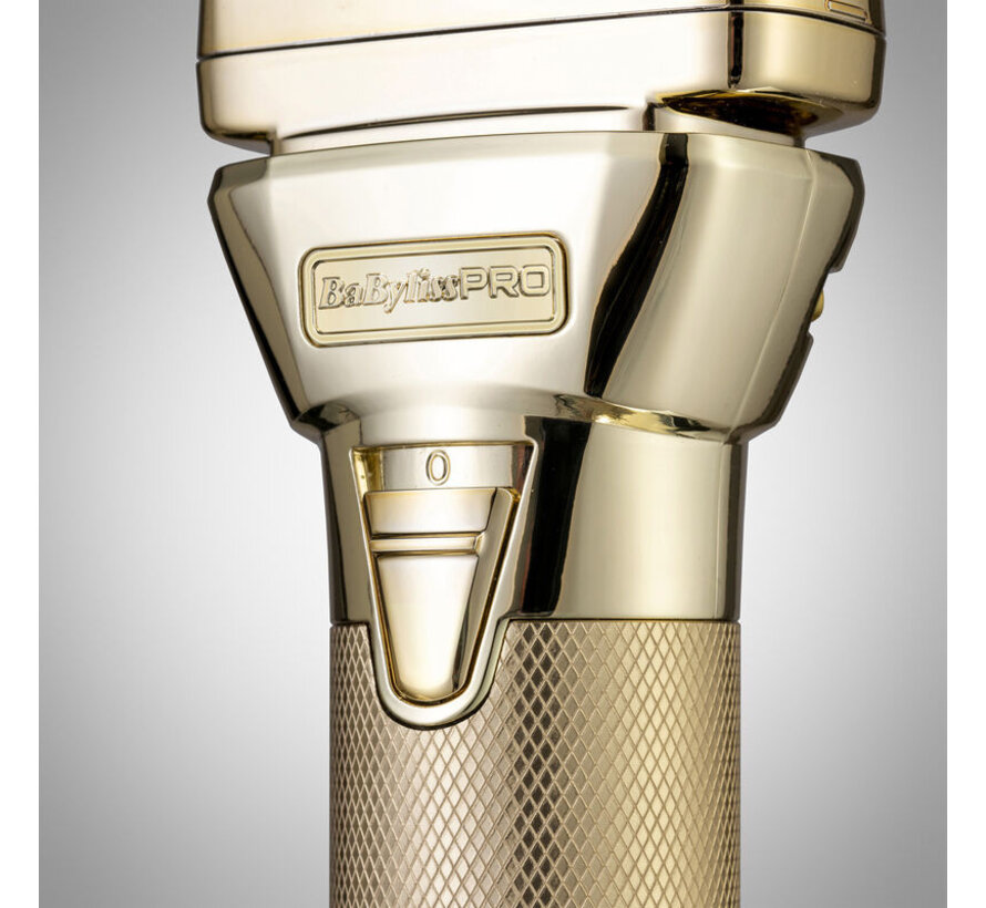 FXONE All-Metal GOLD Foil Shaver + Gratis Extra Accu!