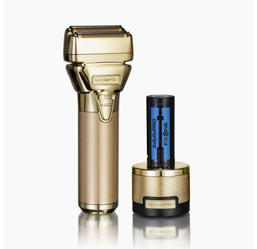 FXONE All-Metal GOLD Foil Shaver + Gratis Extra Accu!