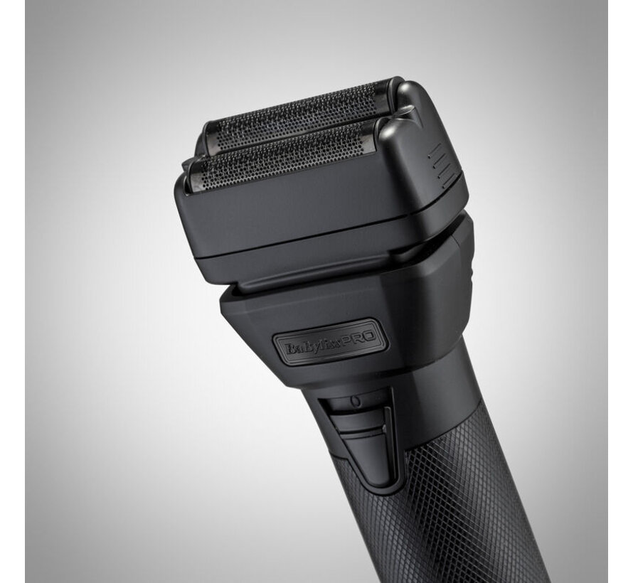 FXONE All-Metal BLACK Foil Shaver + Gratis Extra Accu!