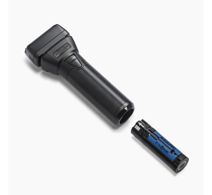 FXONE All-Metal BLACK Foil Shaver + Gratis Extra Accu!