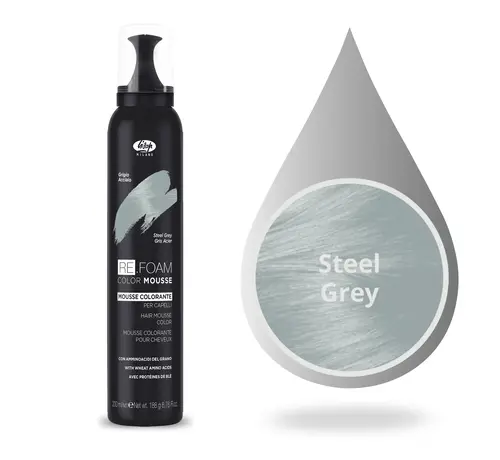 Lisap Refoam Color Mousse 23 - Staalgrijs