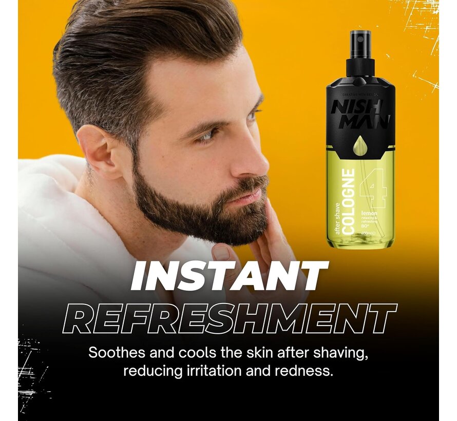 Aftershave Cologne 4 LEMON - 400ml