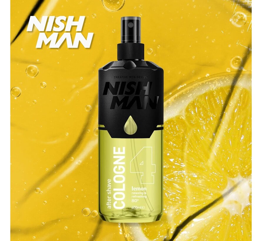 Aftershave Cologne 4 LEMON - 400ml