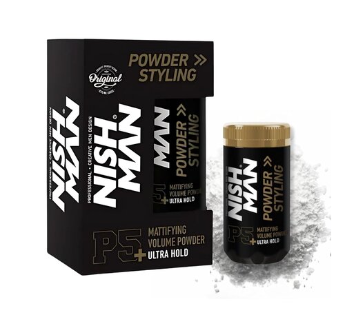 Nish Man P5 Mattifying Volume Powder ULTRA HOLD -  20 Gr.