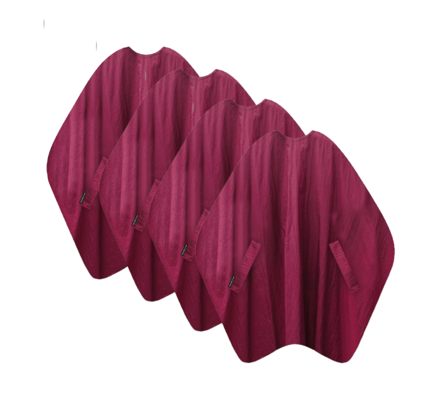 Burgundy Touch Kappersschaar+ 4 gratis Kapmantels