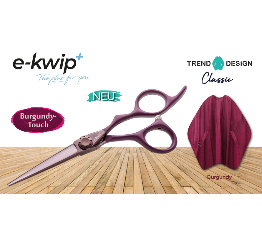 2 x Burgundy Touch Kappersschaar+ 10 gratis Kapmantels