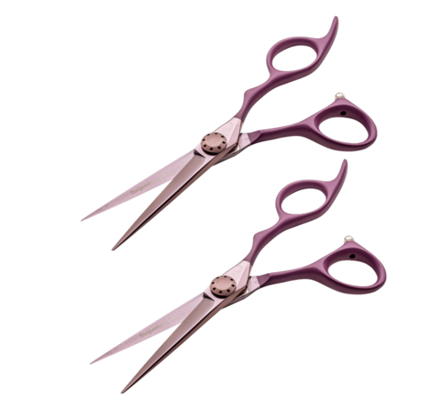 E-Kwip 2 x Burgundy Touch Kappersschaar+ 10 gratis Kapmantels