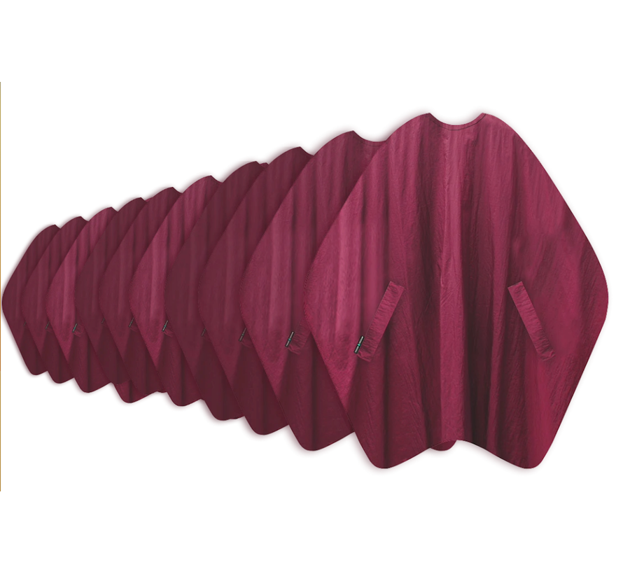 2 x Burgundy Touch Kappersschaar+ 10 gratis Kapmantels
