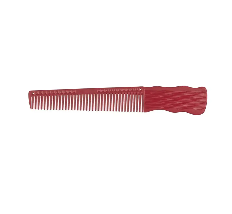 Barbering Comb 6,5" Rood