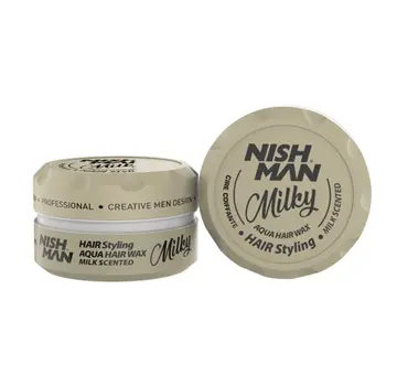 Nish Man MILKY Aqua Hair Wax 150ml