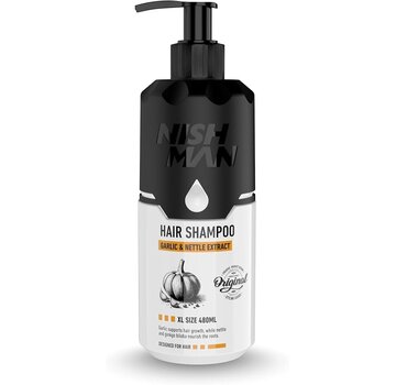 Nish Man Garlic & Nettle Extract Shampoo 480ml