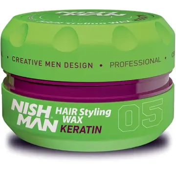 Nish Man Hair Styling Wax KERATIN 05 -  150ml