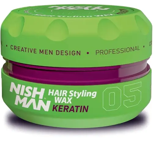 Nish Man Hair Styling Wax KERATIN 05 -  150ml
