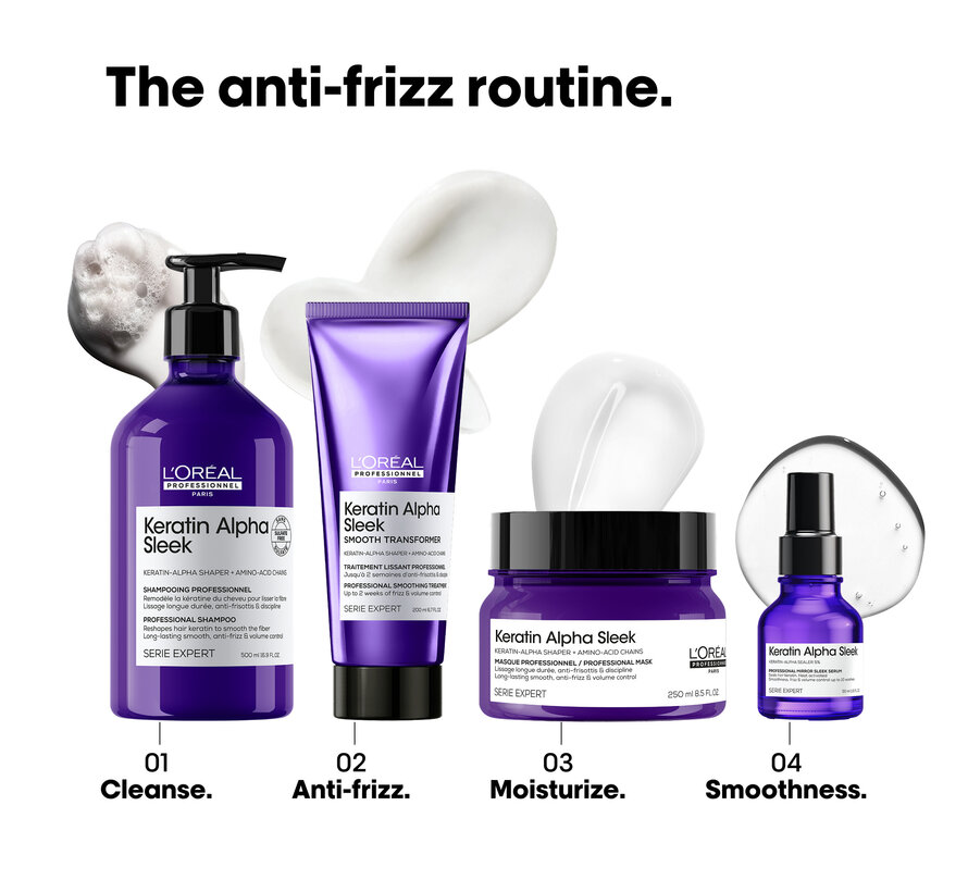 Keratin Alpha Sleek Shampoo 500ml