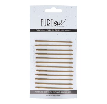 Eurostil Bronze Matte Schuifspeldjes 65 mm - 12 Stuks