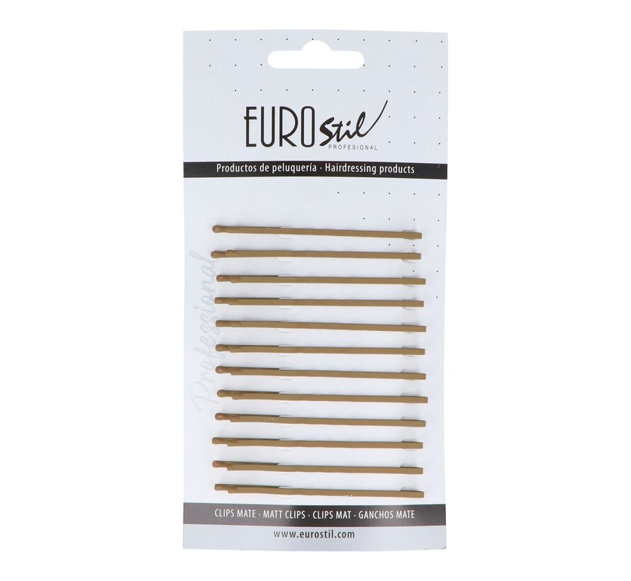 Bronze Matte Schuifspeldjes 65 mm - 12 Stuks