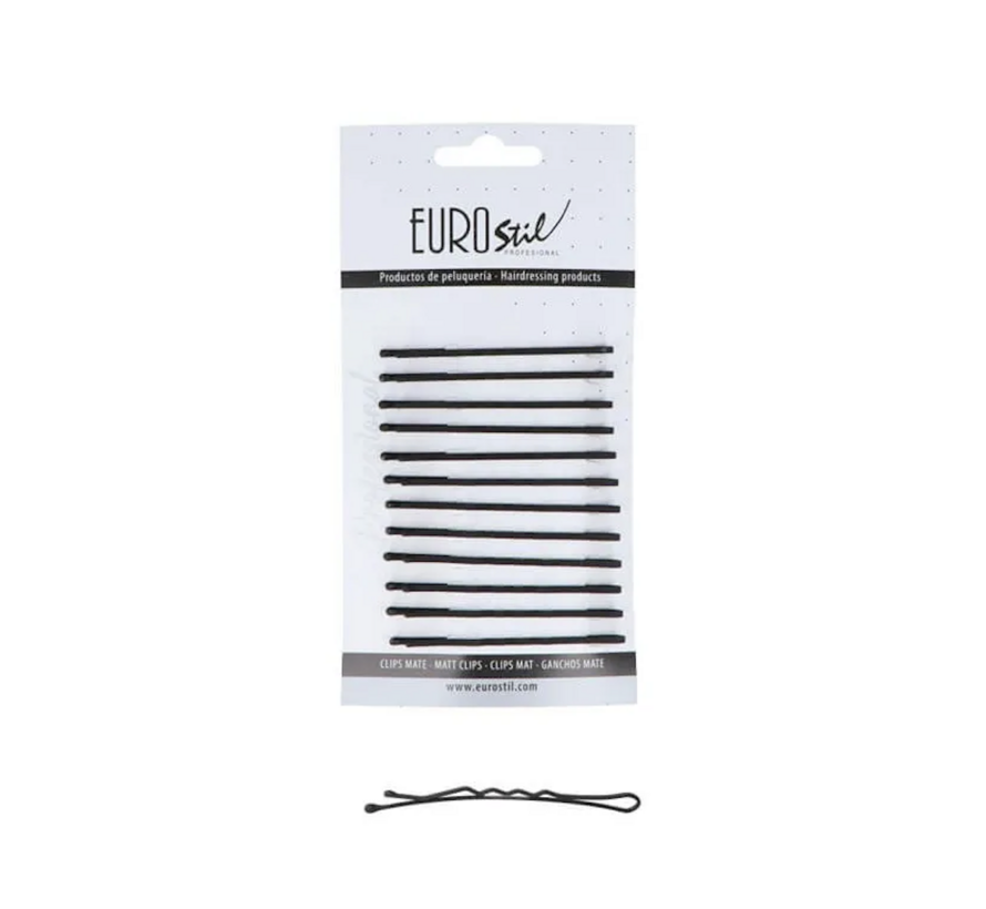 Zwarte Matte Schuifspeldjes 65 mm - 12 Stuks