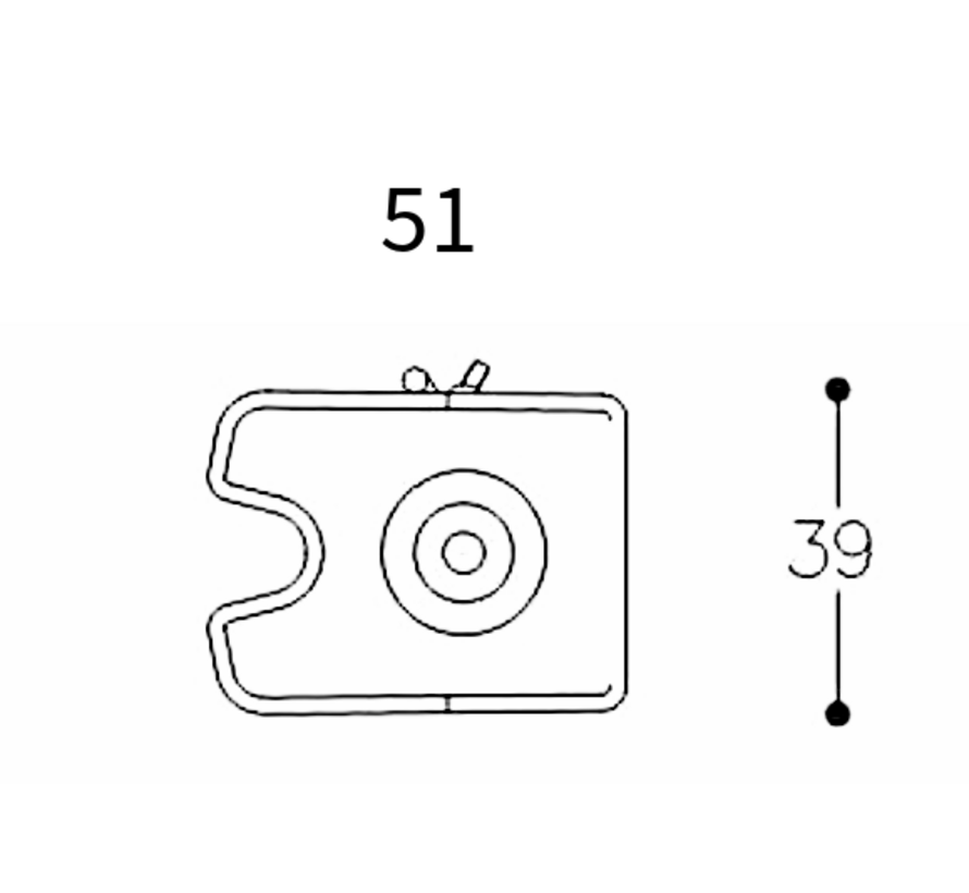 Acrylaat wasbak (zwart)