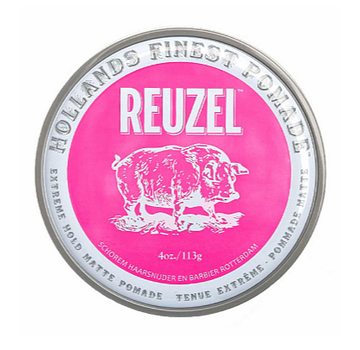 Reuzel Pomade Extreme Hold Matte Pink 113g