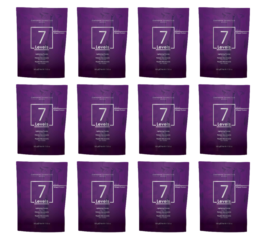 7 Levels Lightening Powder 500 GR - 12 STUKS
