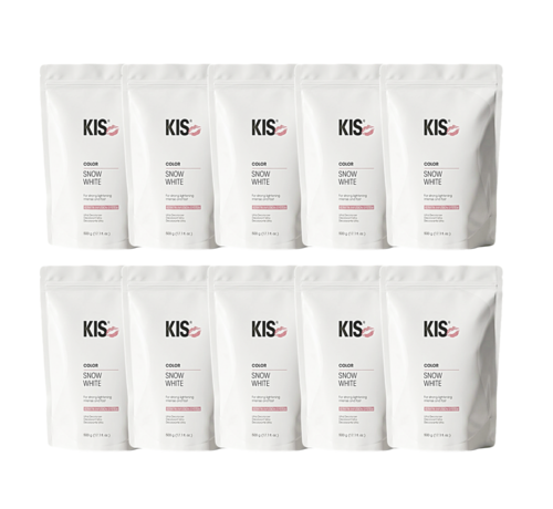 KIS Snow White Bleach 500gram - 10 Zakken