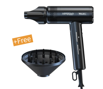 Wahl Haardroger Vanquish Compact Zwart + Gratis Diffuser